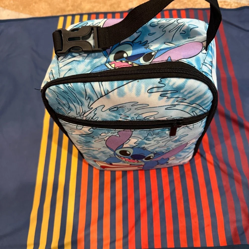 Disney Stitch Surfing Insulated Lunch Box Cooler Bag Blue Lilo & Stitch